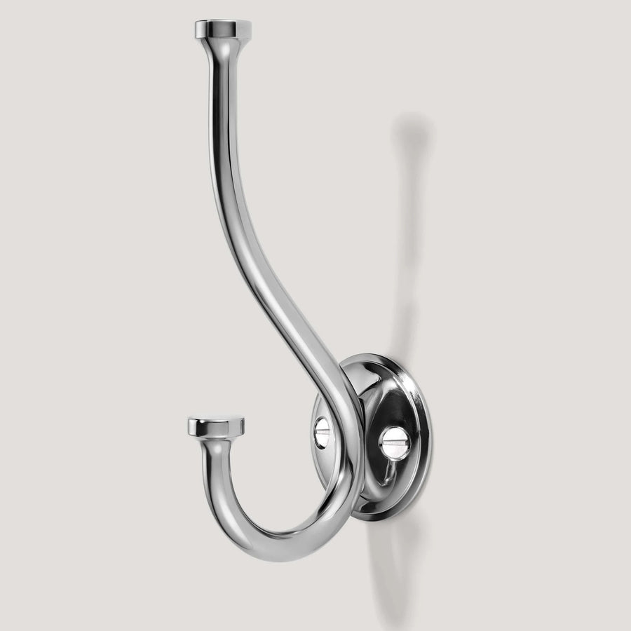 Grayson Double Hook - Solid Brass