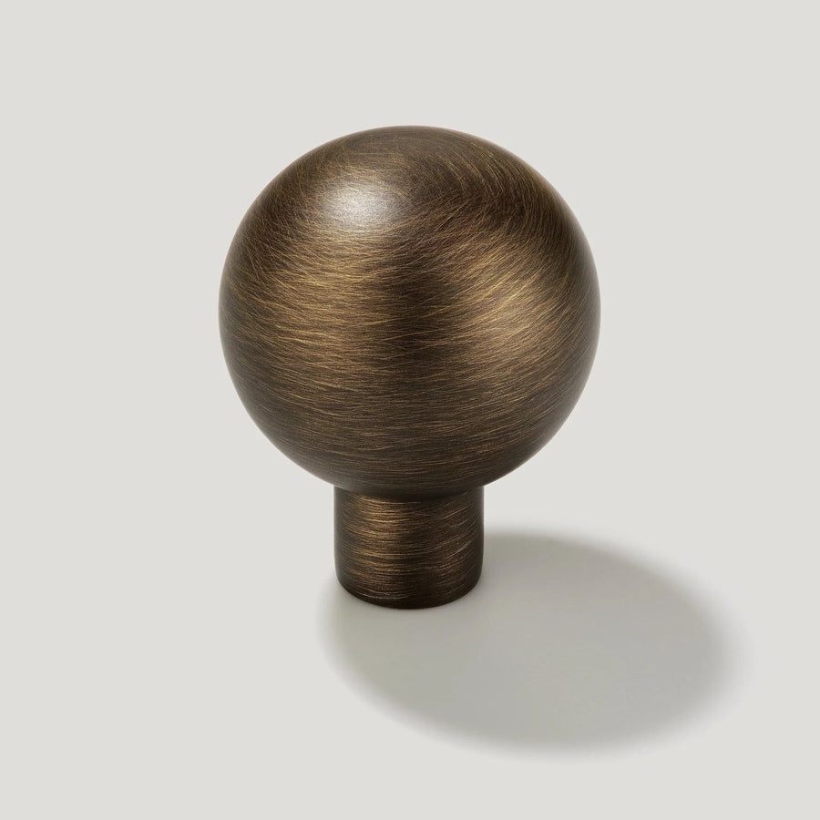 Bobbin 1" Ball Cabinet Knob - Solid Brass