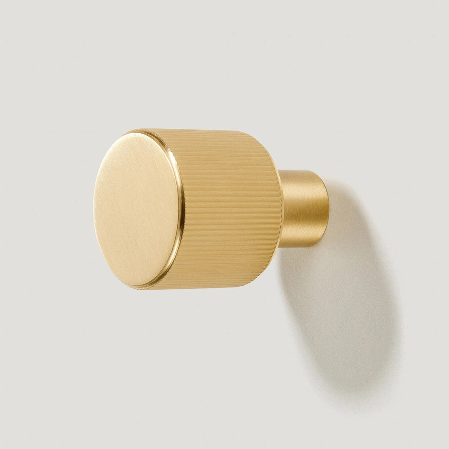 Becker Grooved Wall Hook - Solid Brass