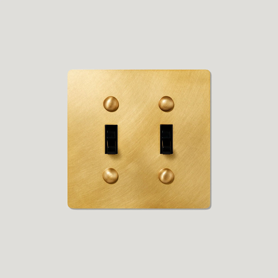 Jasper 2G Toggle Light Switch - Solid Brass