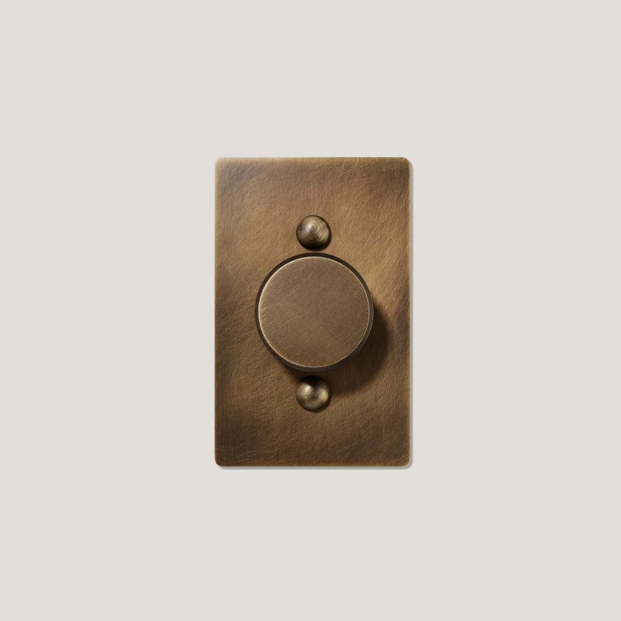 Jasper 1G Dimmer Light Switch - Solid Brass