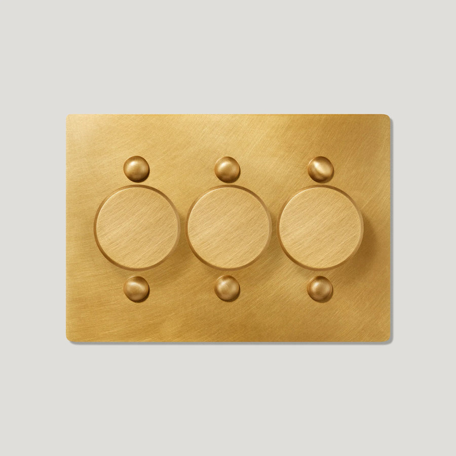 Jasper 3G Dimmer Light Switch - Solid Brass