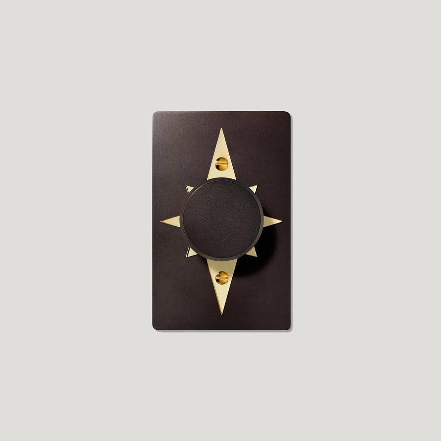 Jasper 1G Star Dimmer Light Switch - Solid Brass