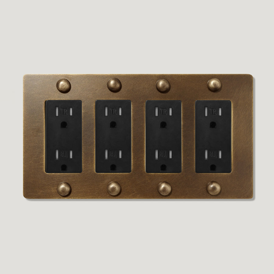 Jasper 4G Outlet - Solid Brass