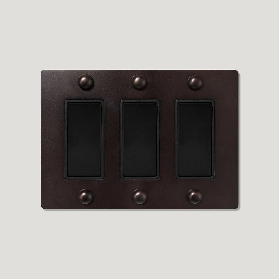 Jasper 3G Rocker Light Switch - Solid Brass