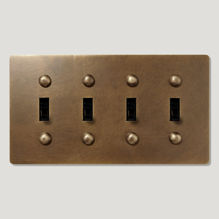 Jasper 4G Toggle Light Switch - Solid Brass