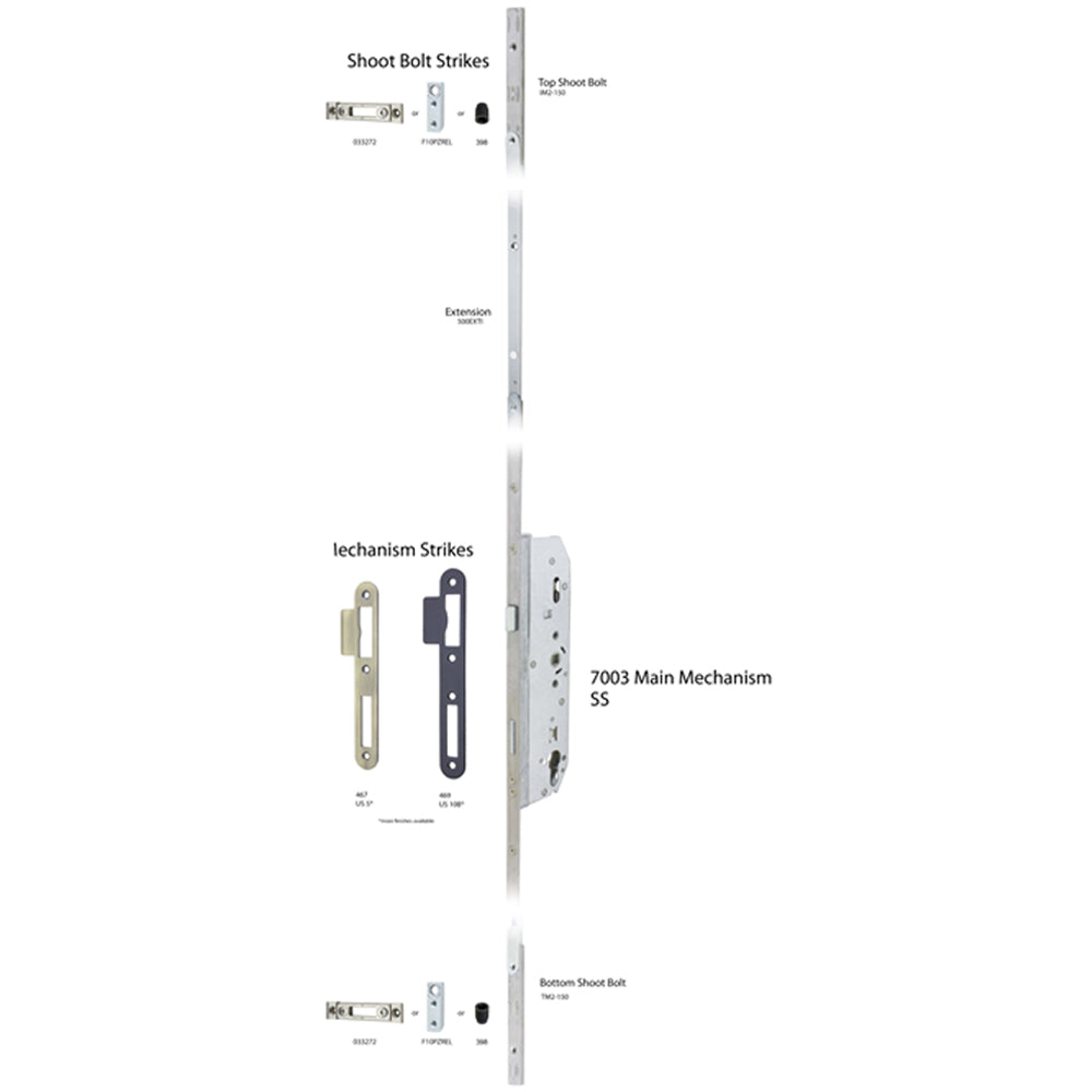 FPL 7003 3-Point Entrance Multipoint Lock – Rozari